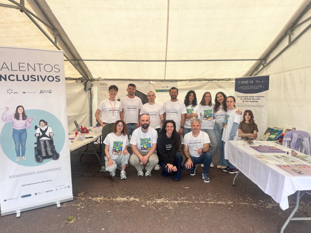 Foto del grupo XINEIA en CUllerciencia 2026. Feria de ciencia en Culleredo. A Coruña
